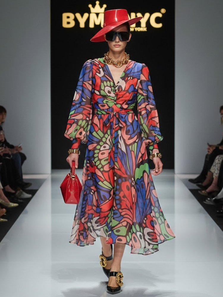 Kaleidoscope Butterfly Maxi • CHELSEA New Collection BYMANYC ® New York