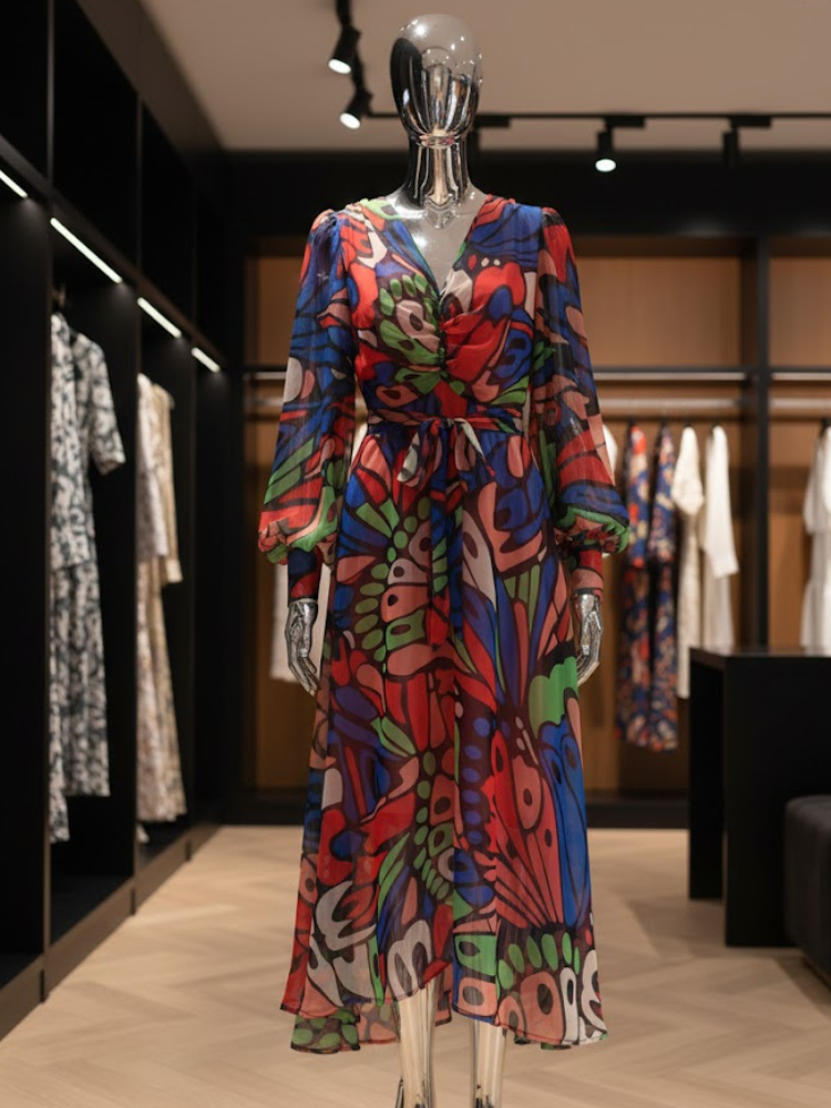  Kaleidoscope Butterfly Maxi • CHELSEA New Collection BYMANYC ® New York  NYC Wholesale Boutique Inventory - No MOQ & Ready to Ship