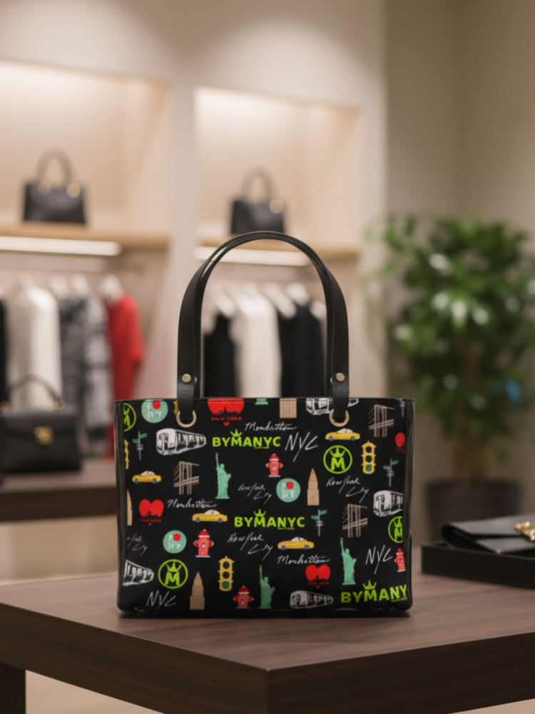 LA VIE EN ROSE Manhattan Handbag BYMANYC ® New York Vegan Elegance - BYMANYC ® New York  