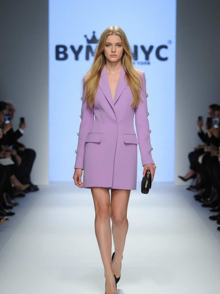  Lavender Blazer Dress WALL STREET: Prêt-à-Porter Line BYMANYC ® New York  NYC Wholesale Boutique Inventory - No MOQ & Ready to Ship