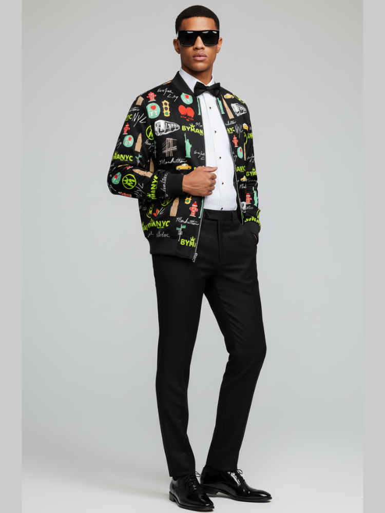Limited Edition Jacket Manhattan Mosaic Nocturne – BYMANYC ® New York - BYMANYC ® New York  