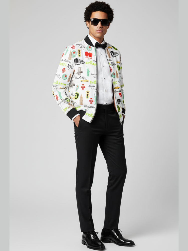 Limited Edition Jacket Manhattan Mosaic Sunset – BYMANYC ® New York - BYMANYC ® New York  