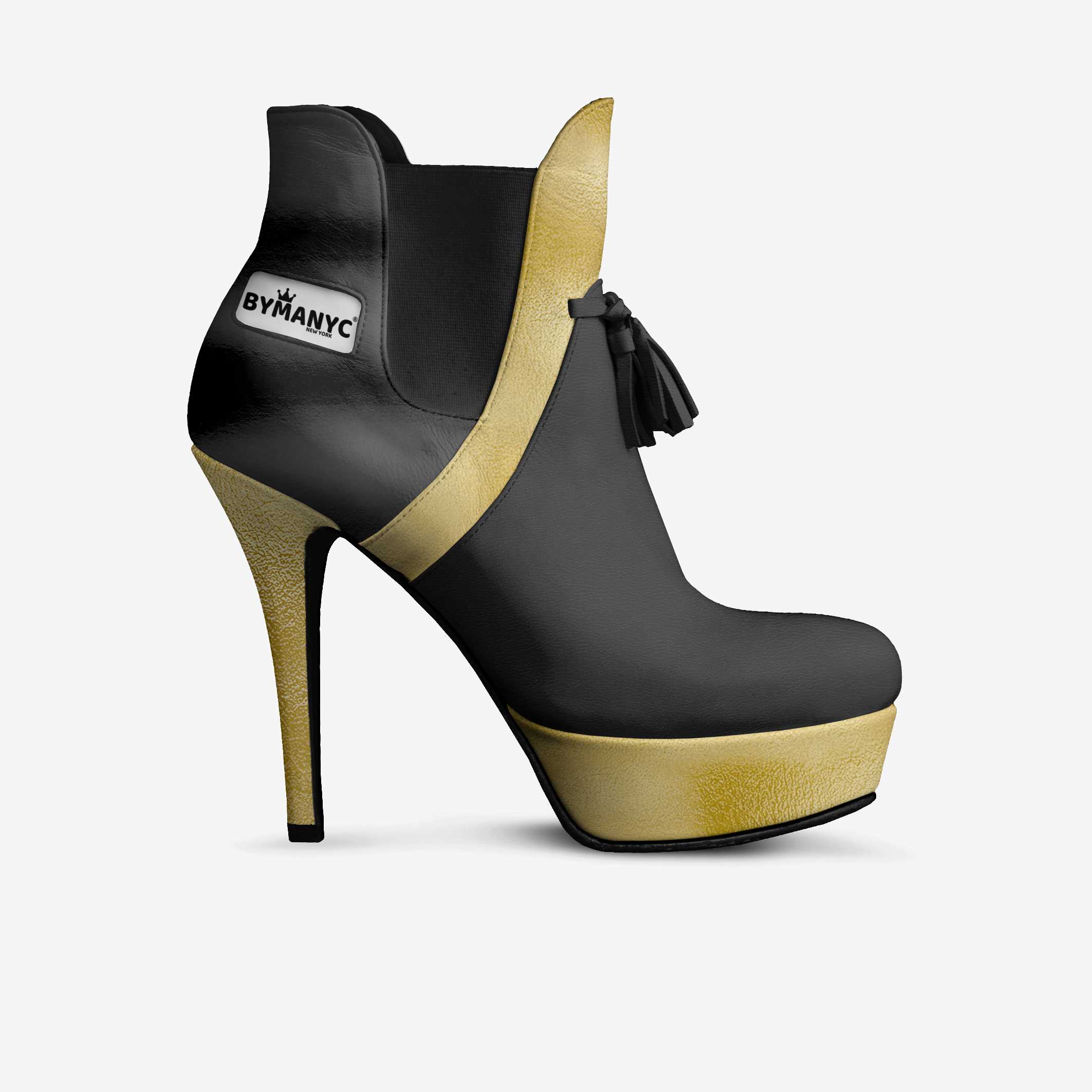 Limited Edition Vegan Over-the-Knee Boots BYMANYC® New York Skyline Black - BYMANYC ® New York 