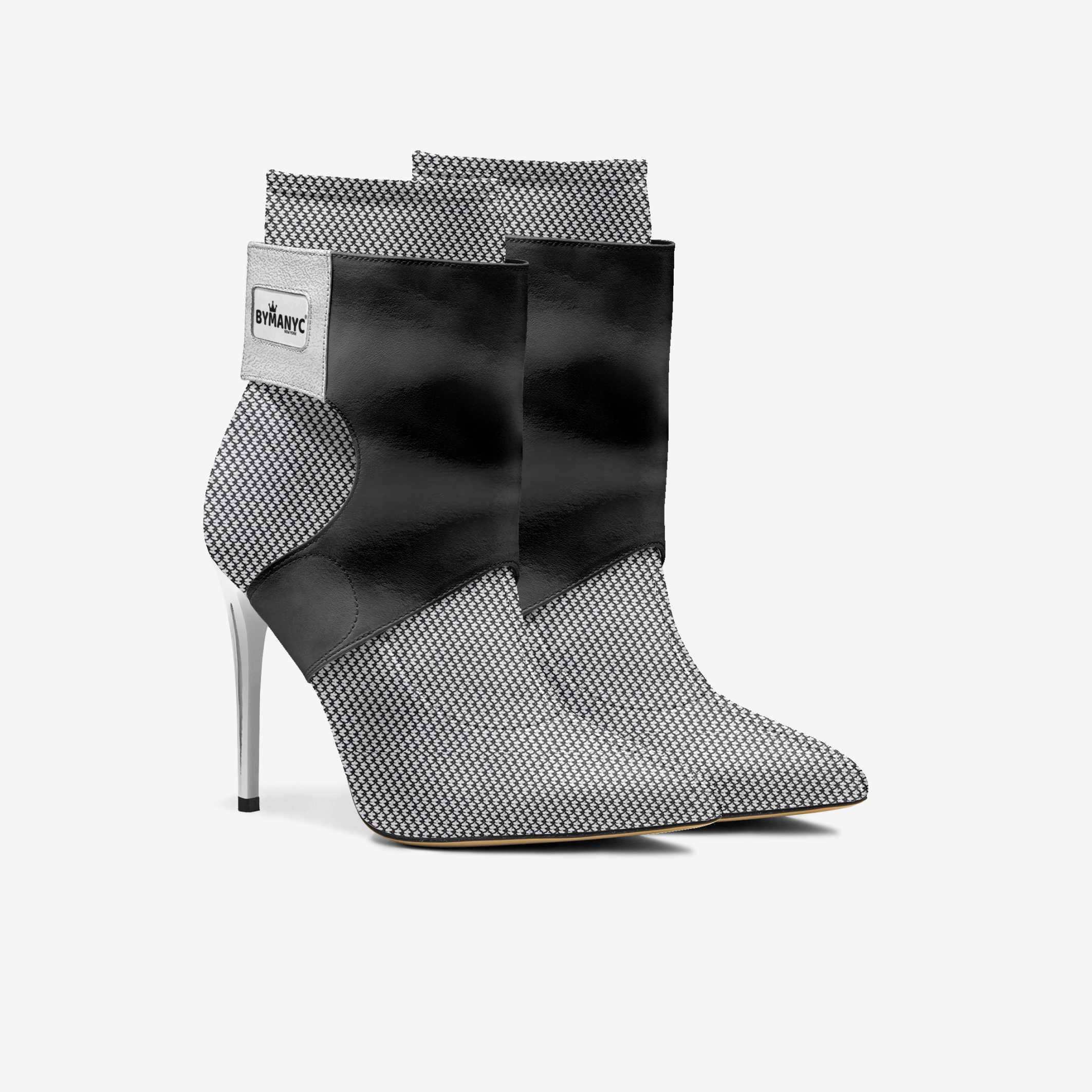  Limited Edition Vegan Stiletto Boots BYMANYC® New York Futurista Onyx  NYC Wholesale Boutique Inventory - No MOQ & Ready to Ship