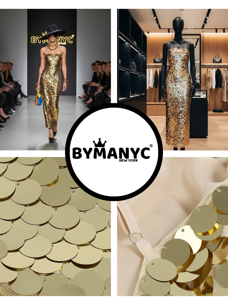 Liquid Gold Sequin • LUXE New Collection BYMANYC ® New York