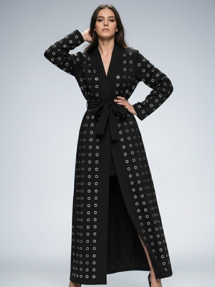 Long Black Coat Dress CHELSEA: Prêt-à-Porter Line BYMANYC ® New York - BYMANYC ® New York  
