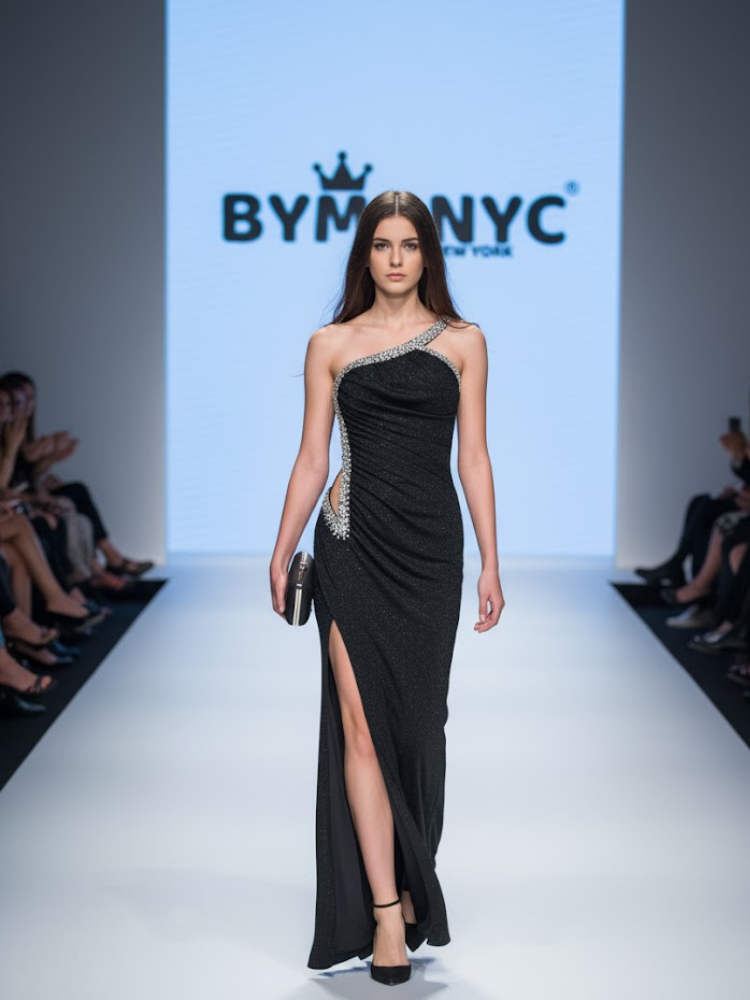 Long Black Evening Dress TURTLE BAY: Prêt-à-Porter Line BYMANYC ® New York - BYMANYC ® New York  