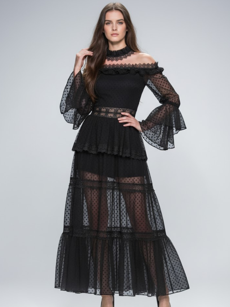  Long Black Party Dress MEATPACKING: Prêt-à-Porter Line BYMANYC ® New York  NYC Wholesale Boutique Inventory - No MOQ & Ready to Ship