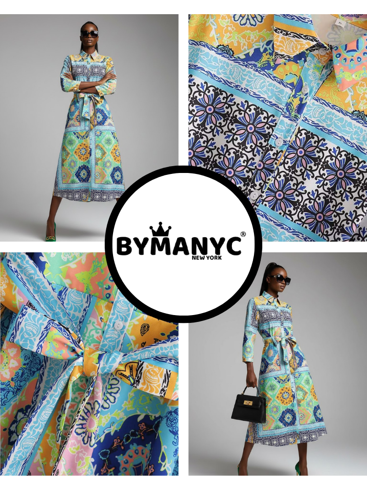  Long NOLITA Floral Print Dress Prêt-à-Porter BYMANYC ® New York  NYC Wholesale Boutique Inventory - No MOQ & Ready to Ship