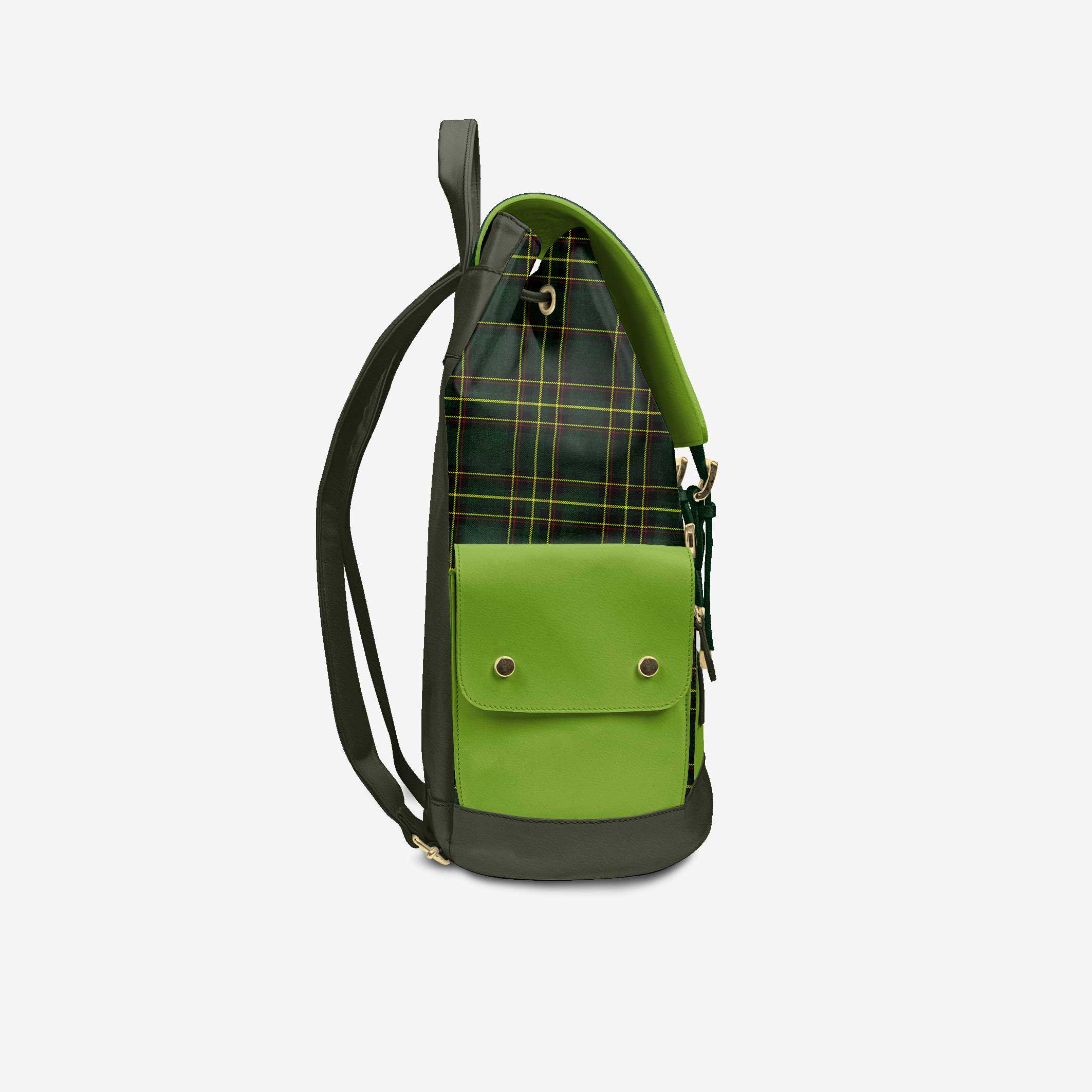  Luxury Vegan Backpack TARTAN GREEN EDGE – BYMANYC ® New York  NYC Wholesale Boutique Inventory - No MOQ & Ready to Ship