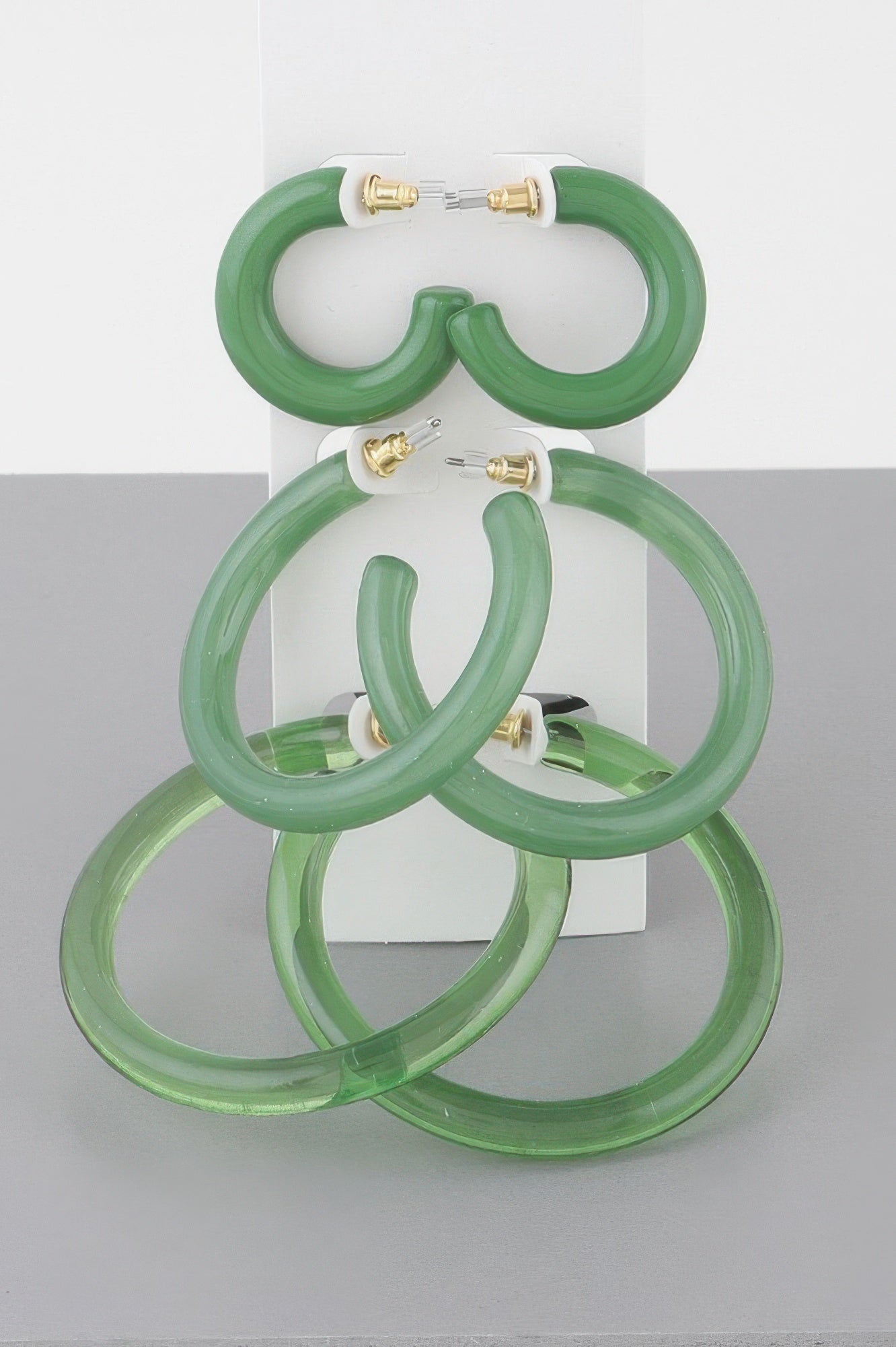  MADISON Multi Solid Hoop Earrings Set: NYFW BYMANYC ® New York  NYC Wholesale Boutique Inventory - No MOQ & Ready to Ship