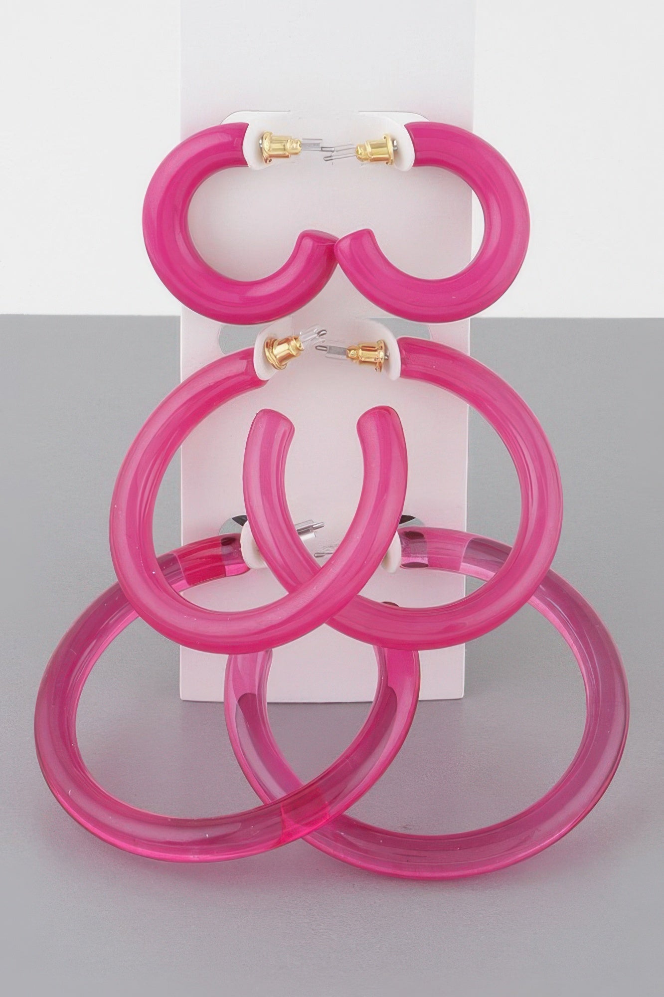  MADISON Multi Solid Hoop Earrings Set: NYFW BYMANYC ® New York  NYC Wholesale Boutique Inventory - No MOQ & Ready to Ship