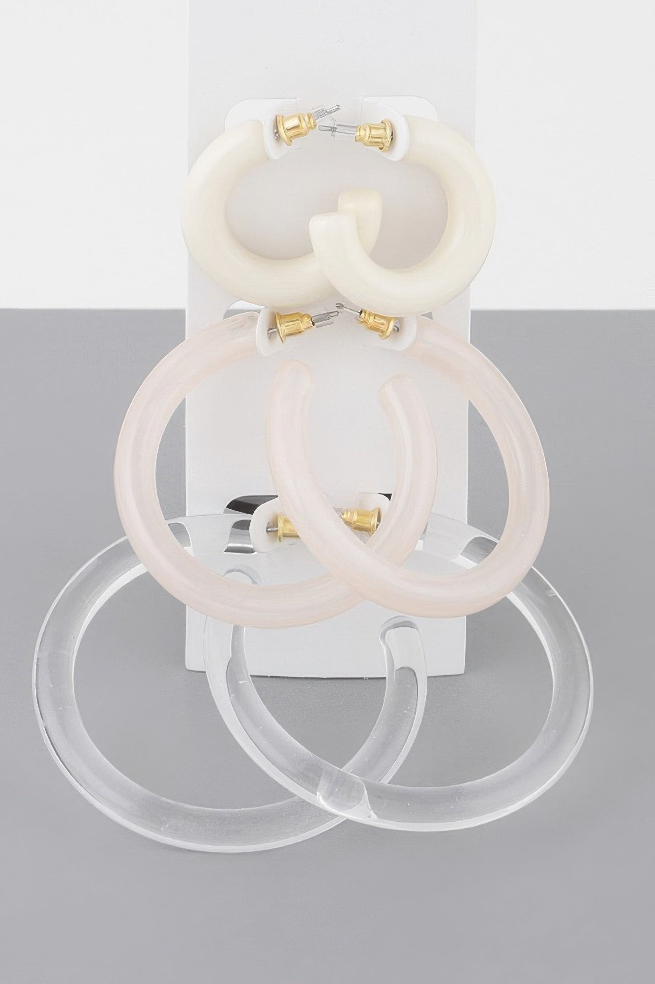  MADISON Multi Solid Hoop Earrings Set: NYFW BYMANYC ® New York  NYC Wholesale Boutique Inventory - No MOQ & Ready to Ship