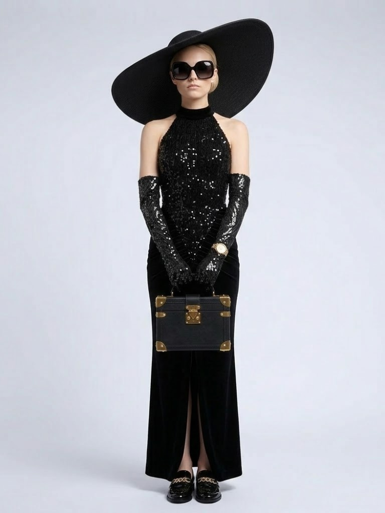  MADISON Women's Black Gown Prêt-à-Porter BYMANYC ® New York  NYC Wholesale Boutique Inventory - No MOQ & Ready to Ship