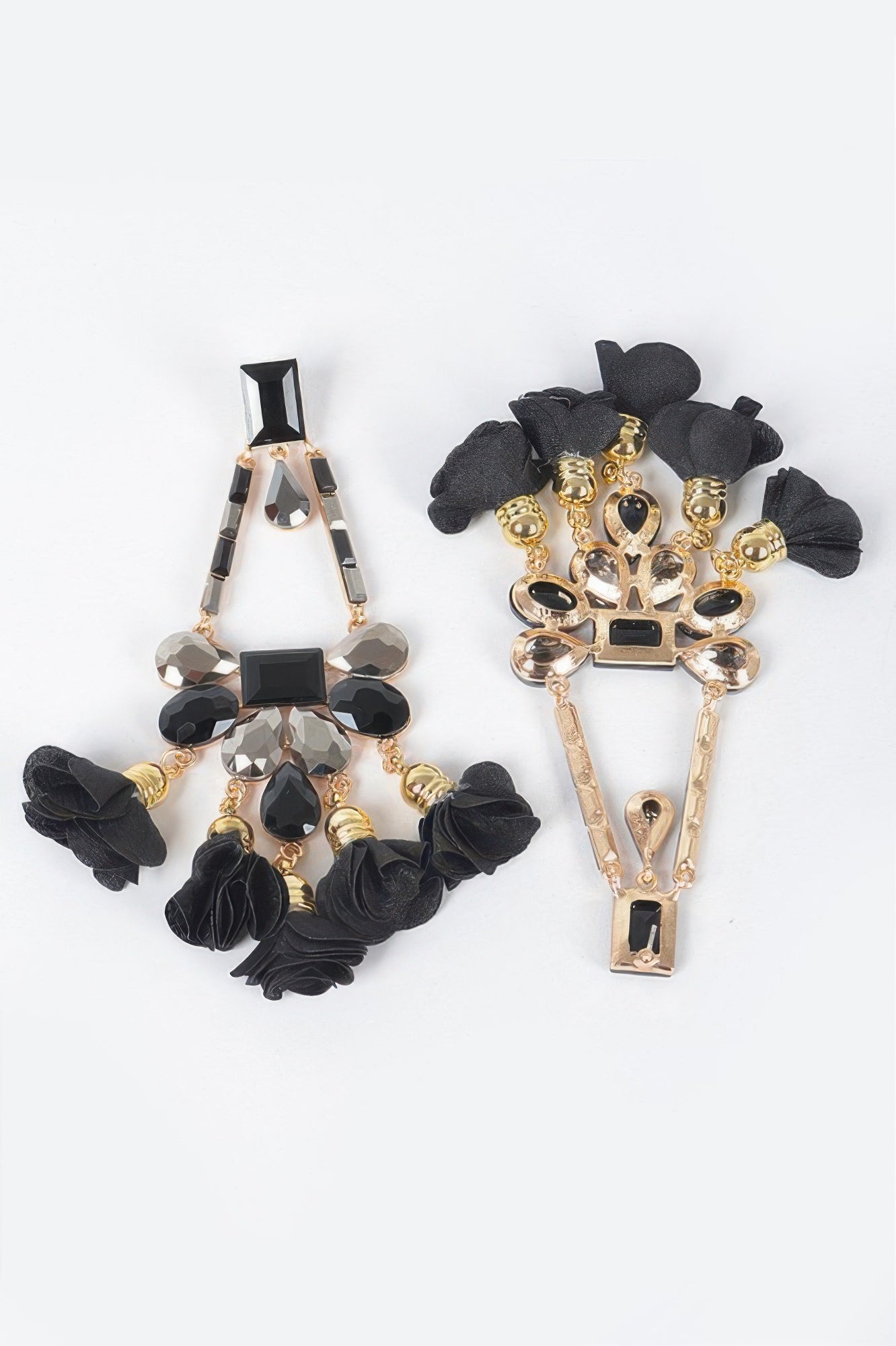  MEATPACKING Blossom Bling Rhinestone Party Drop Earrings: BYMANYC NY  NYC Wholesale Boutique Inventory - No MOQ & Ready to Ship