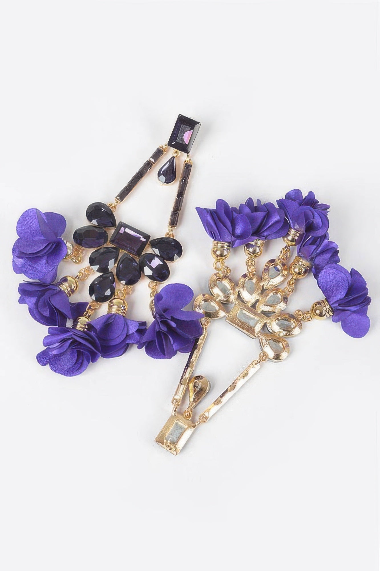  MEATPACKING Blossom Bling Rhinestone Party Drop Earrings: BYMANYC NY  NYC Wholesale Boutique Inventory - No MOQ & Ready to Ship
