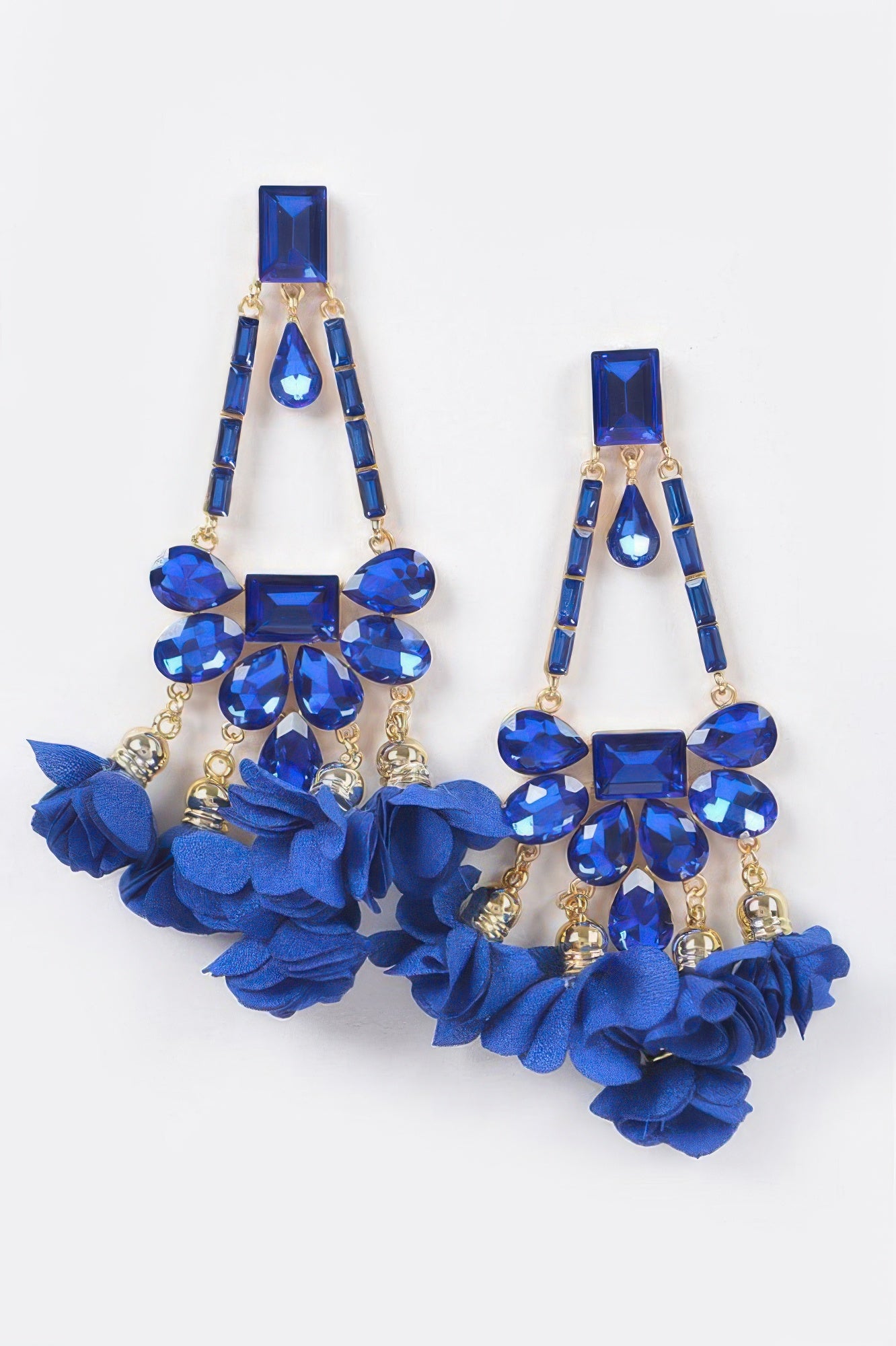  MEATPACKING Blossom Bling Rhinestone Party Drop Earrings: BYMANYC NY  NYC Wholesale Boutique Inventory - No MOQ & Ready to Ship