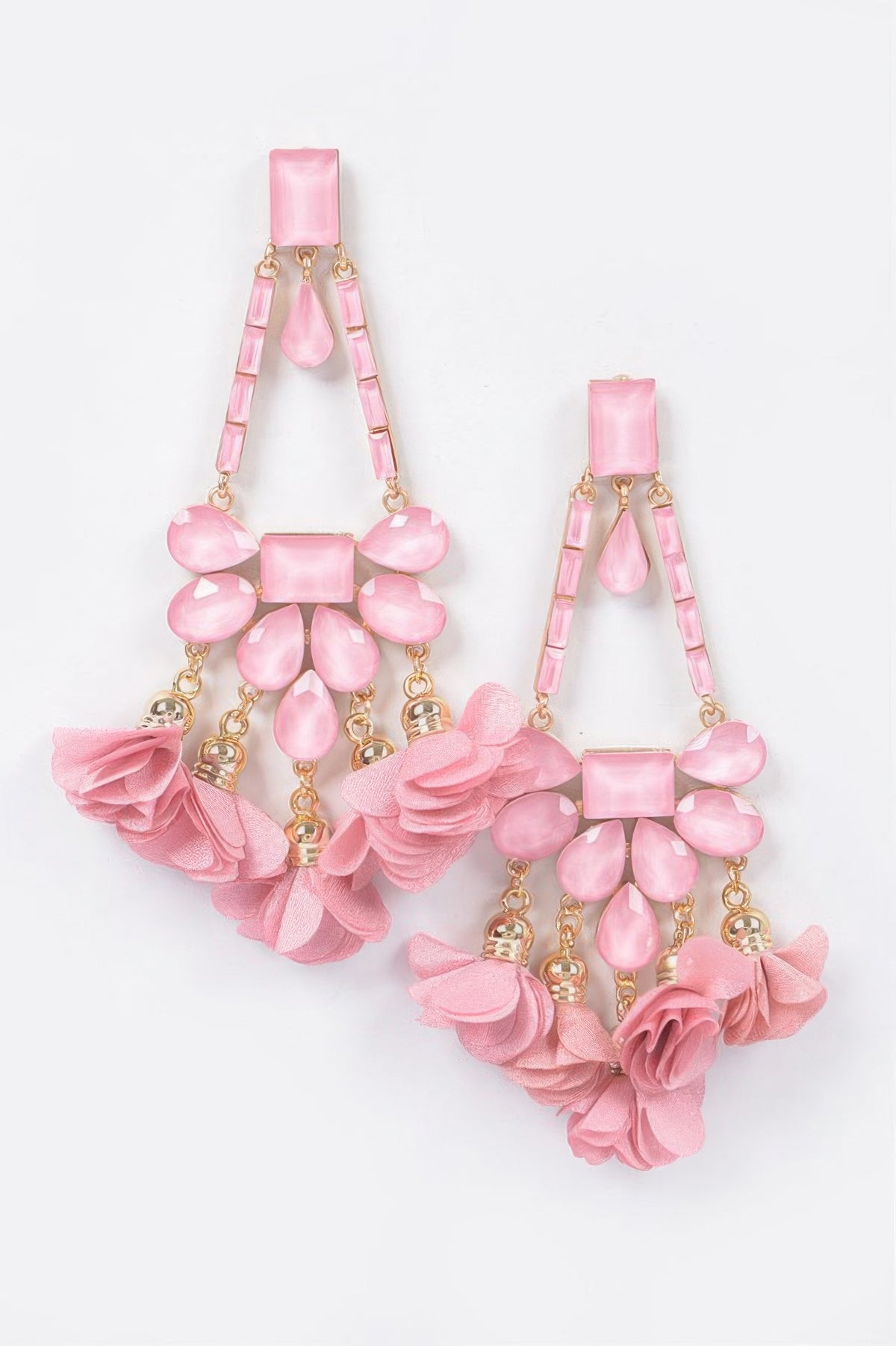  MEATPACKING Blossom Bling Rhinestone Party Drop Earrings: BYMANYC NY  NYC Wholesale Boutique Inventory - No MOQ & Ready to Ship