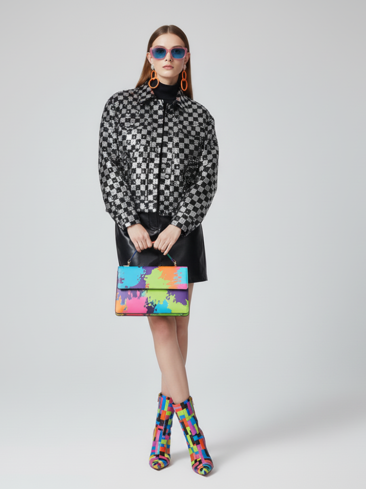  MEATPACKING Sequin Tuxedo Blazer Jacket BYMANYC ® New York  NYC Wholesale Boutique Inventory - No MOQ & Ready to Ship