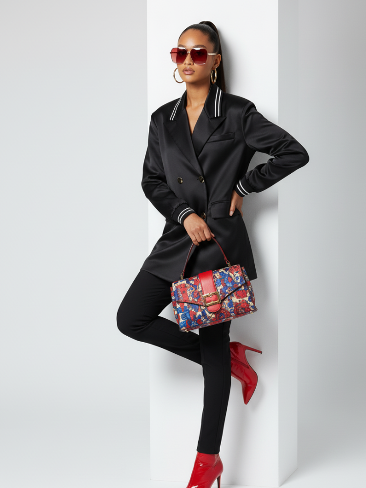 MIDTOWN Satin Tunic Blazer BYMANYC ® New York - BYMANYC ® New York  