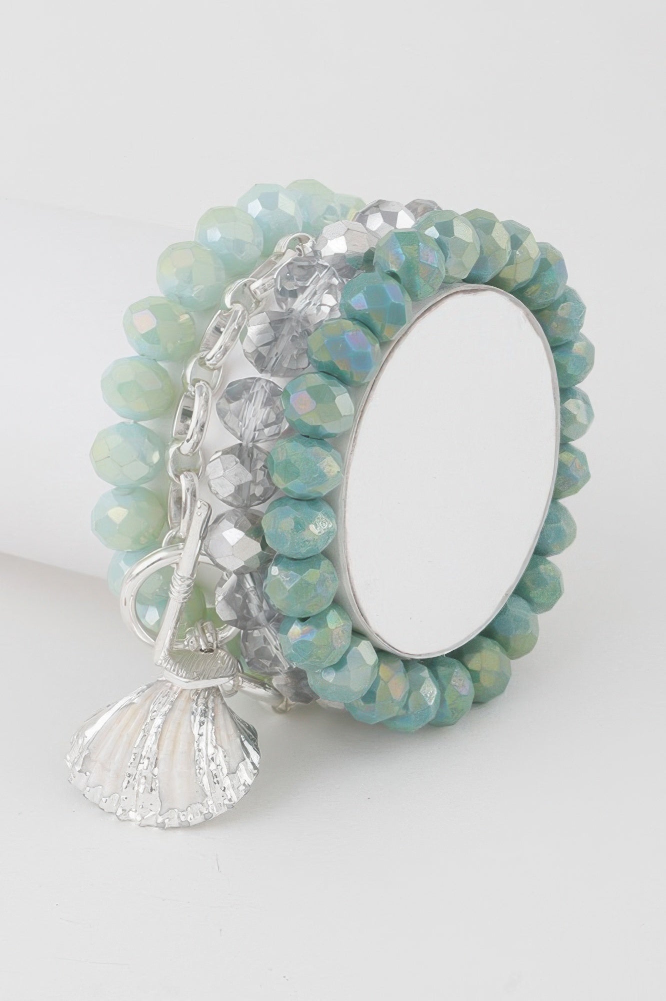  MONTAUK Seashell Crystal Bracelet | Coastal Luxe BYMANYC ® New York  NYC Wholesale Boutique Inventory - No MOQ & Ready to Ship
