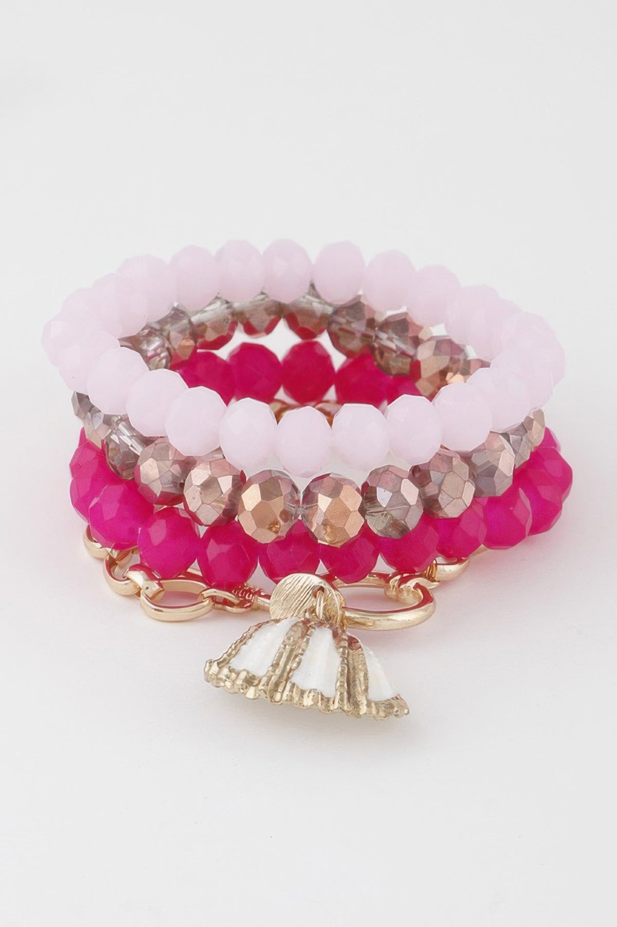  MONTAUK Seashell Crystal Bracelet | Coastal Luxe BYMANYC ® New York  NYC Wholesale Boutique Inventory - No MOQ & Ready to Ship