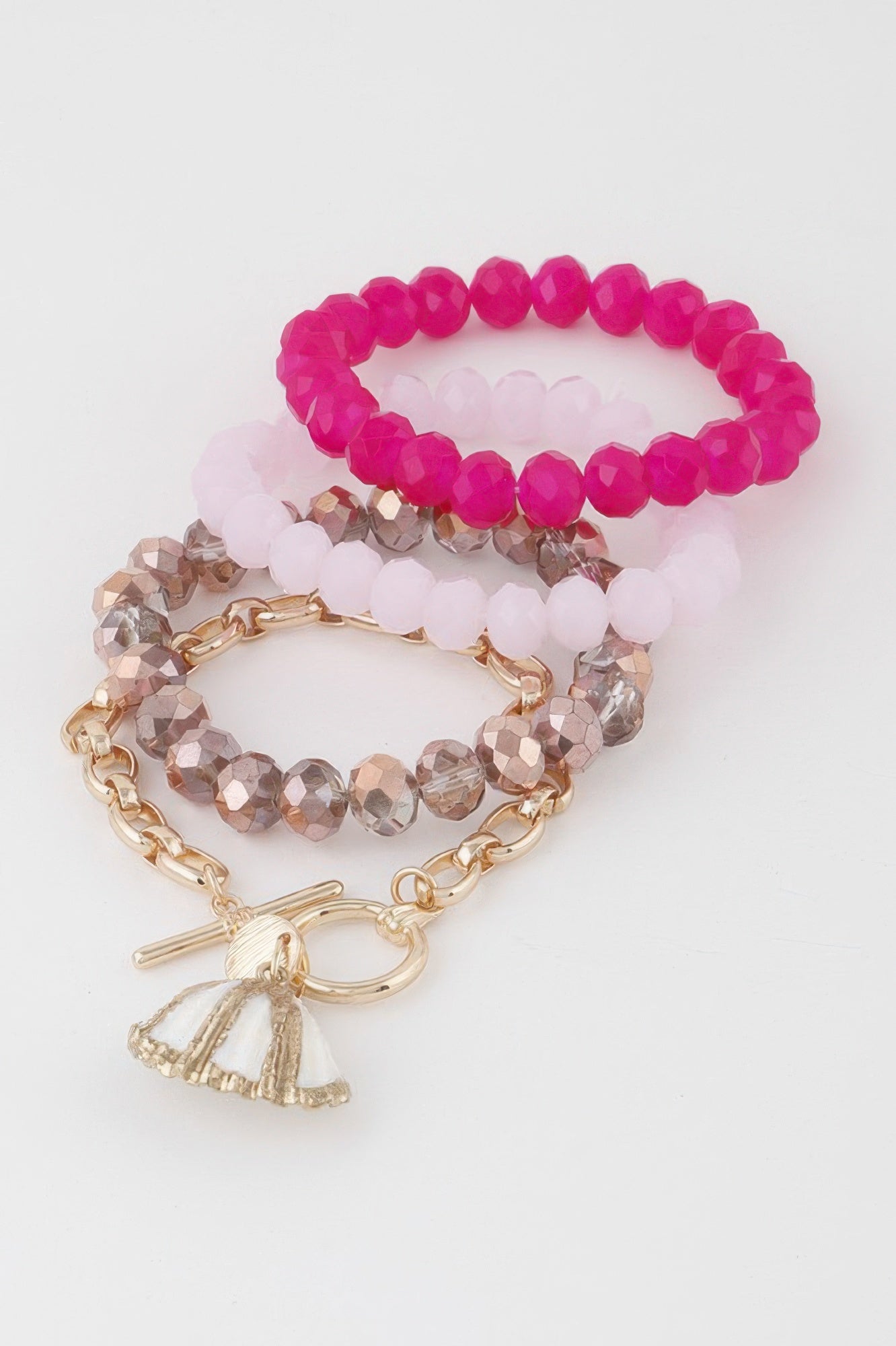  MONTAUK Seashell Crystal Bracelet | Coastal Luxe BYMANYC ® New York  NYC Wholesale Boutique Inventory - No MOQ & Ready to Ship