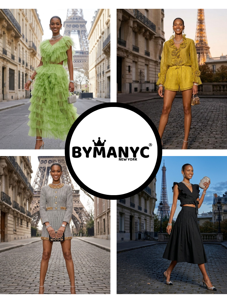  Matching Set Women's PLACE VENDÔME New Collection PARIS LE MARAIS BYMANYC ® New York  NYC Wholesale Boutique Inventory - No MOQ & Ready to Ship