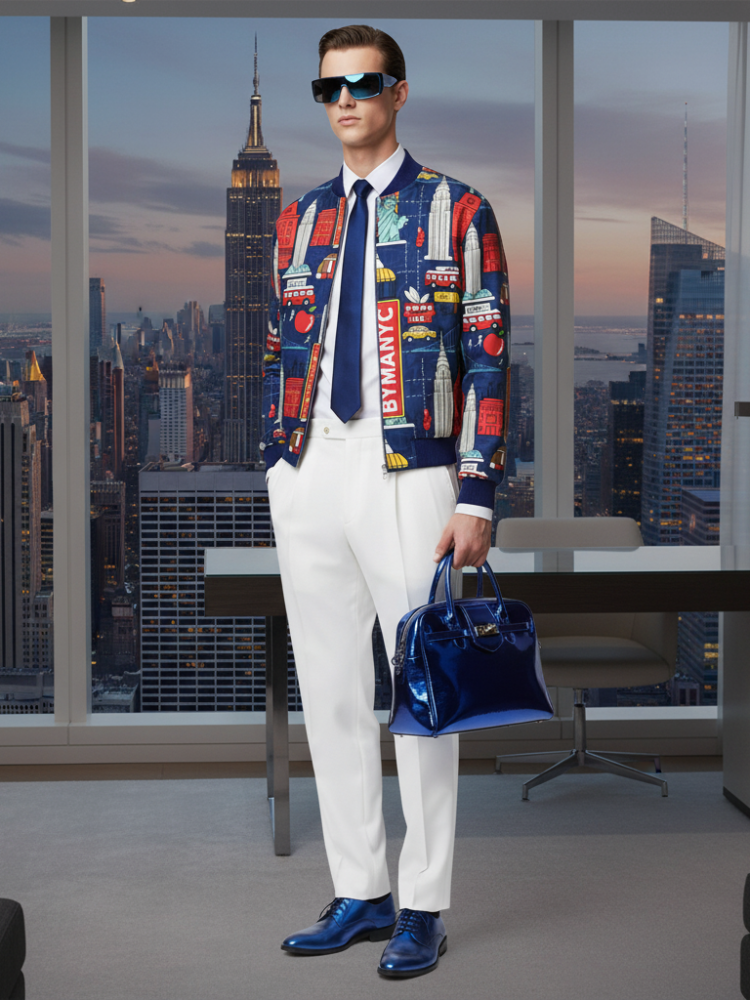  Men's CHELSEA Bomber Jacket BYMANYC ® New York  NYC Wholesale Boutique Inventory - No MOQ & Ready to Ship