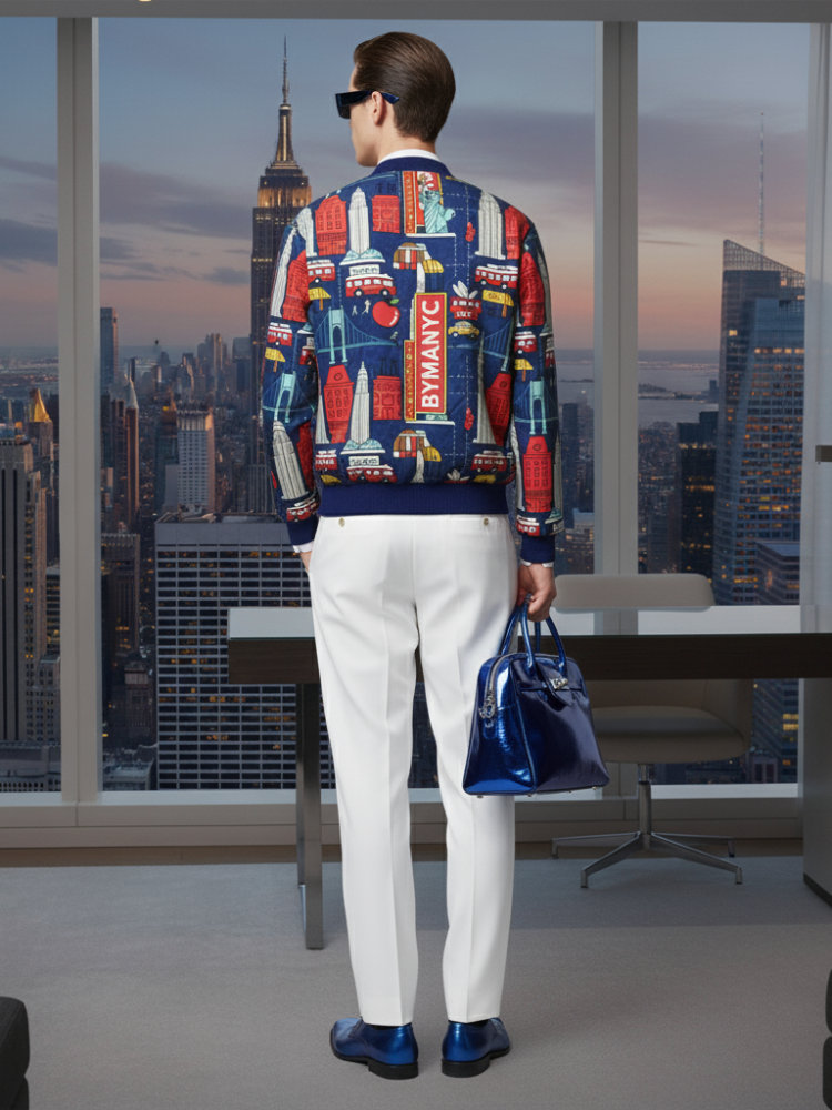  Men's CHELSEA Bomber Jacket BYMANYC ® New York  NYC Wholesale Boutique Inventory - No MOQ & Ready to Ship
