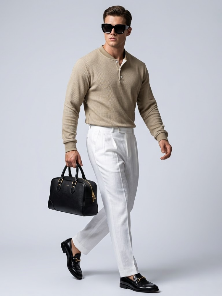  Men's Color-Block Polo SOHO New Collection Prêt-à-Porter BYMANYC ® New York  NYC Wholesale Boutique Inventory - No MOQ & Ready to Ship