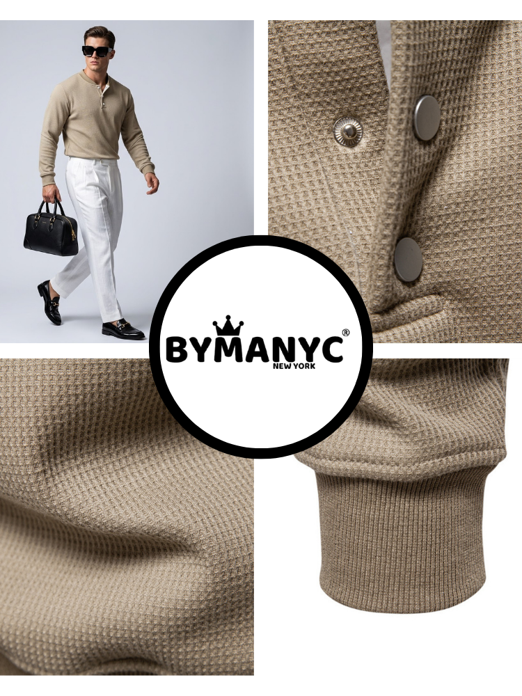  Men's Color-Block Polo SOHO New Collection Prêt-à-Porter BYMANYC ® New York  NYC Wholesale Boutique Inventory - No MOQ & Ready to Ship