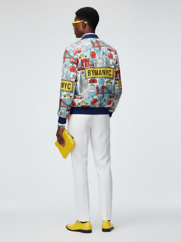 Men's GREENWICH Bomber Jacket BYMANYC ® New York - BYMANYC ® New York  