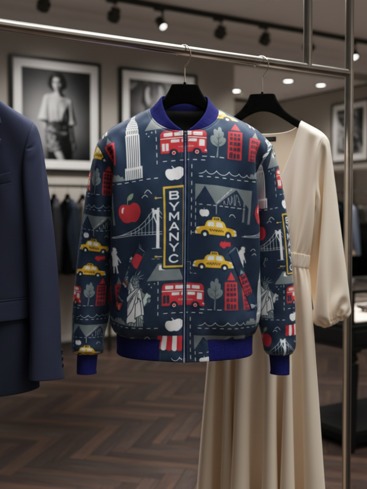 Men's HARLEM Bomber Jacket BYMANYC ® New York - BYMANYC ® New York  