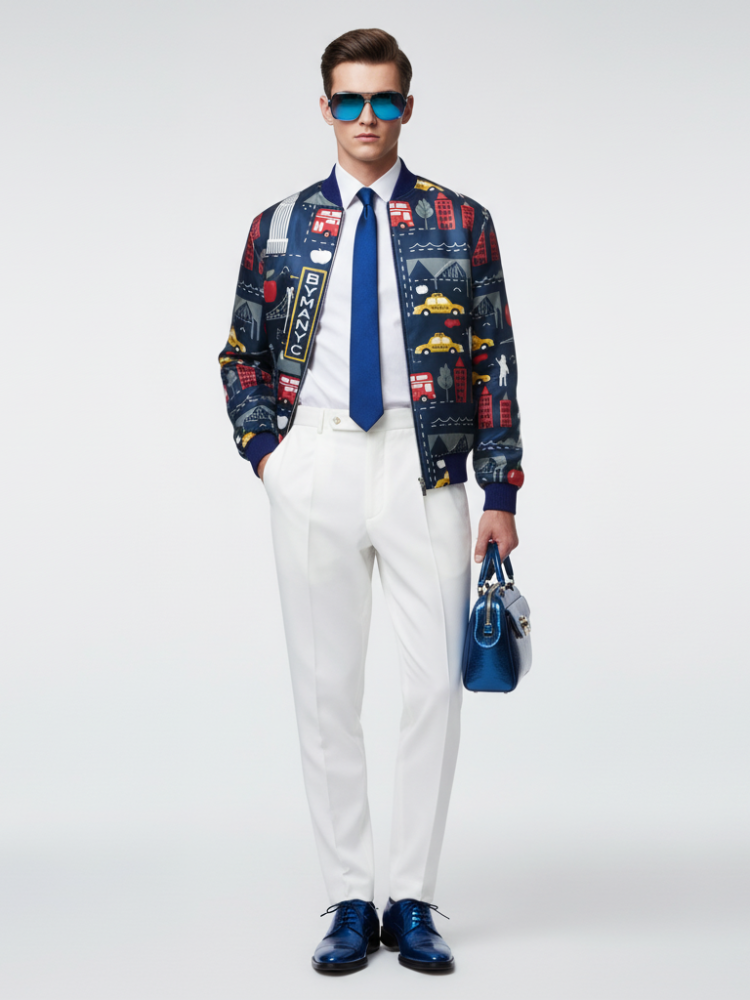  Men's HARLEM Bomber Jacket BYMANYC ® New York  NYC Wholesale Boutique Inventory - No MOQ & Ready to Ship