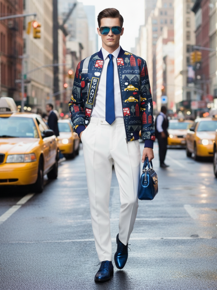  Men's HARLEM Bomber Jacket BYMANYC ® New York  NYC Wholesale Boutique Inventory - No MOQ & Ready to Ship