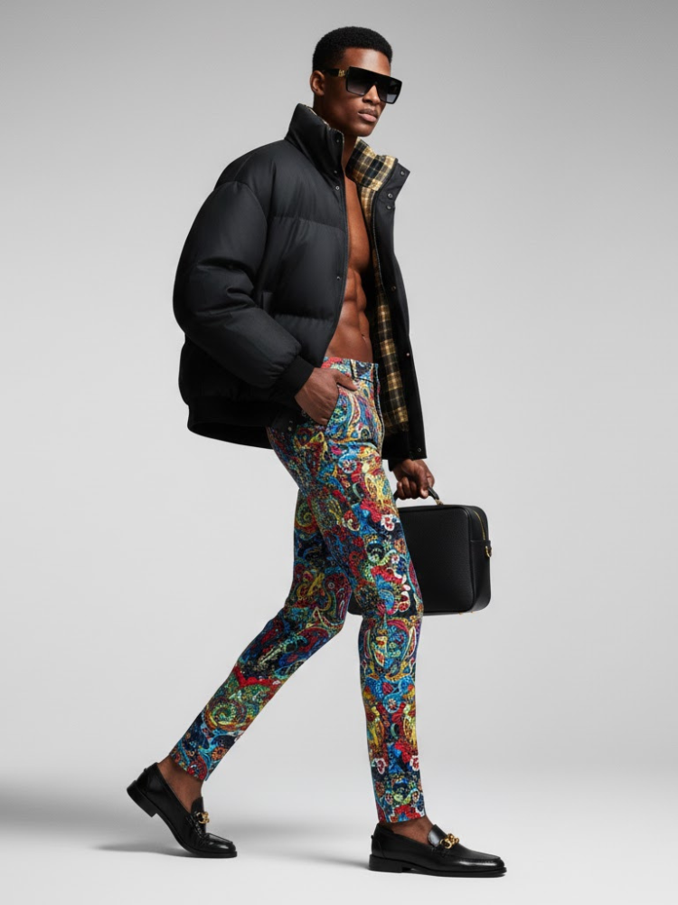  Men's Puffer Jacket HARLEM NYFW New Colecction BYMANYC ® New York  NYC Wholesale Boutique Inventory - No MOQ & Ready to Ship