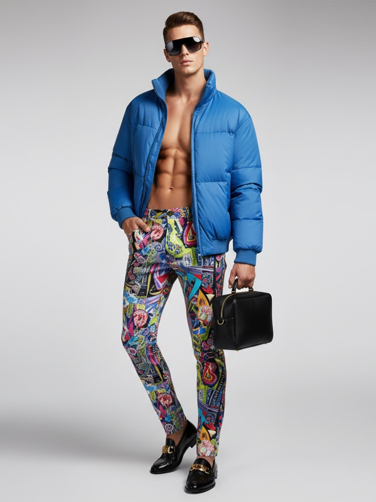  Men's Puffer Jacket TIMES SQUARE NYFW New Colecction BYMANYC ® New York  NYC Wholesale Boutique Inventory - No MOQ & Ready to Ship