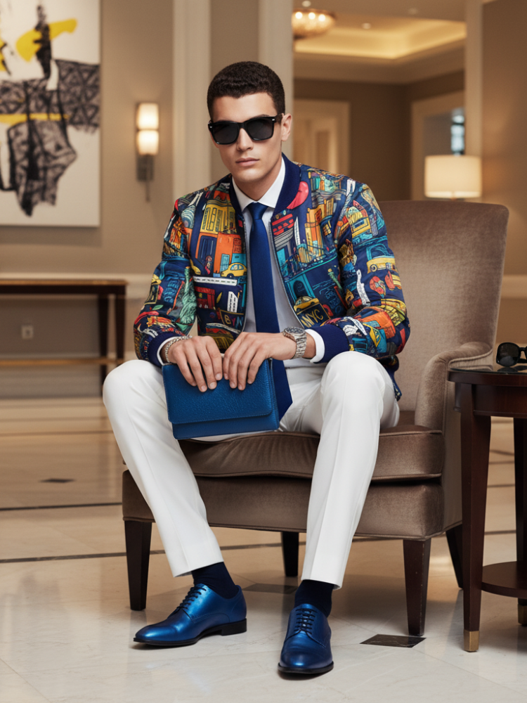  Men's SOHO Bomber Jacket BYMANYC ® New York  NYC Wholesale Boutique Inventory - No MOQ & Ready to Ship