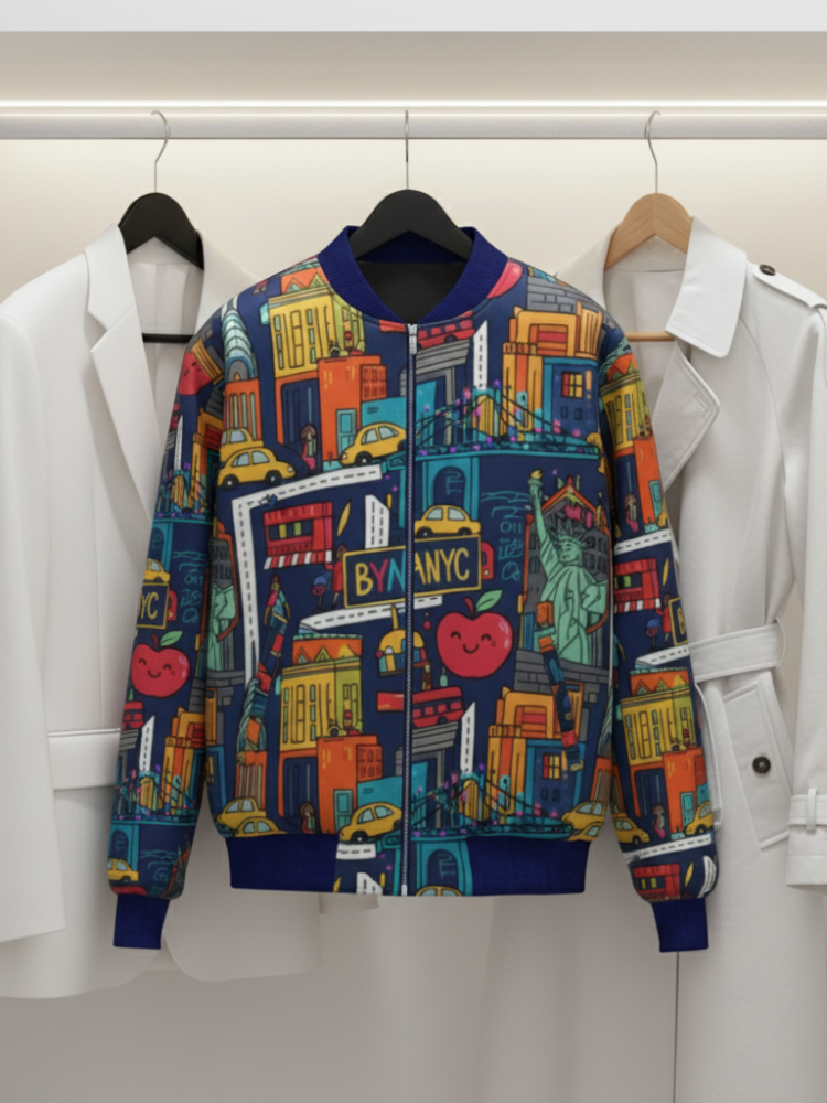  Men's SOHO Bomber Jacket BYMANYC ® New York  NYC Wholesale Boutique Inventory - No MOQ & Ready to Ship