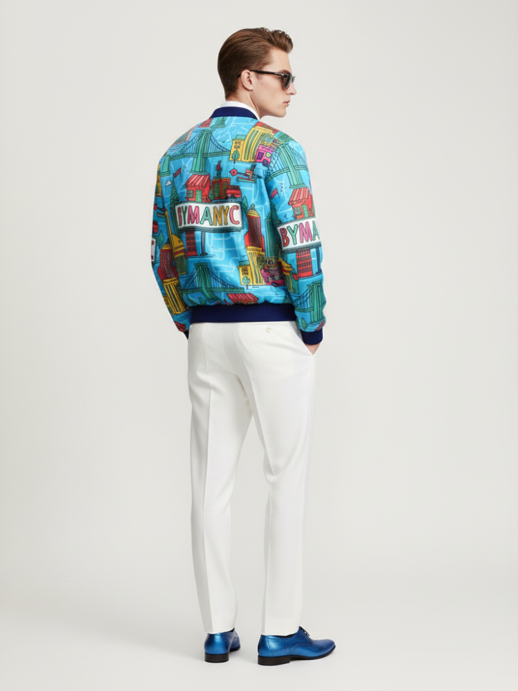  Men's TRIBECA Bomber Jacket BYMANYC ® New York  NYC Wholesale Boutique Inventory - No MOQ & Ready to Ship