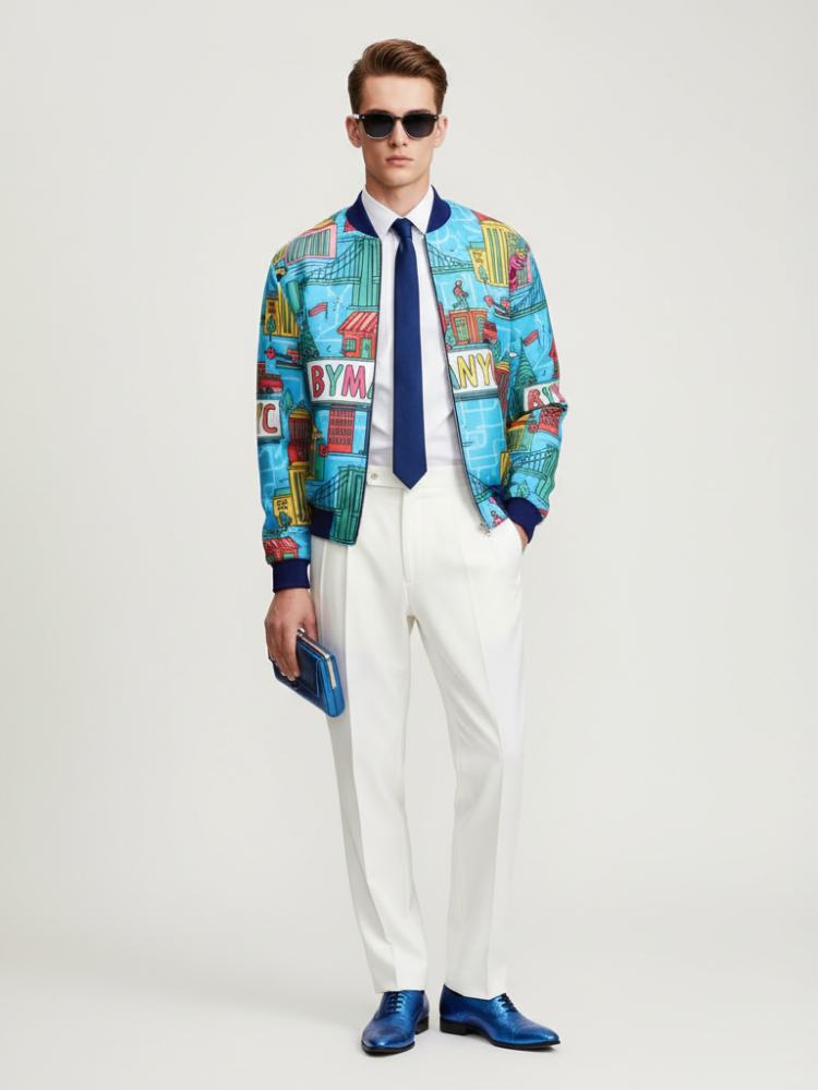  Men's TRIBECA Bomber Jacket BYMANYC ® New York  NYC Wholesale Boutique Inventory - No MOQ & Ready to Ship