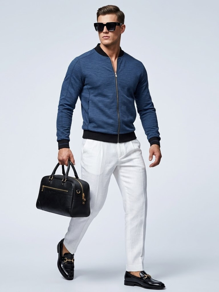 Men's Technical Bomber Jacket HUDSON New Collection Prêt-à-Porter BYMANYC ® New York - BYMANYC ® New York  