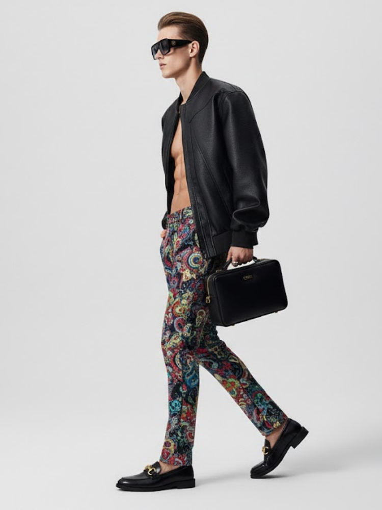 Men's Vegan Leather Bomber Jacket EAST VILLAGE NYFW New Colecction BYMANYC ® New York  NYC Wholesale Boutique Inventory - No MOQ & Ready to Ship
