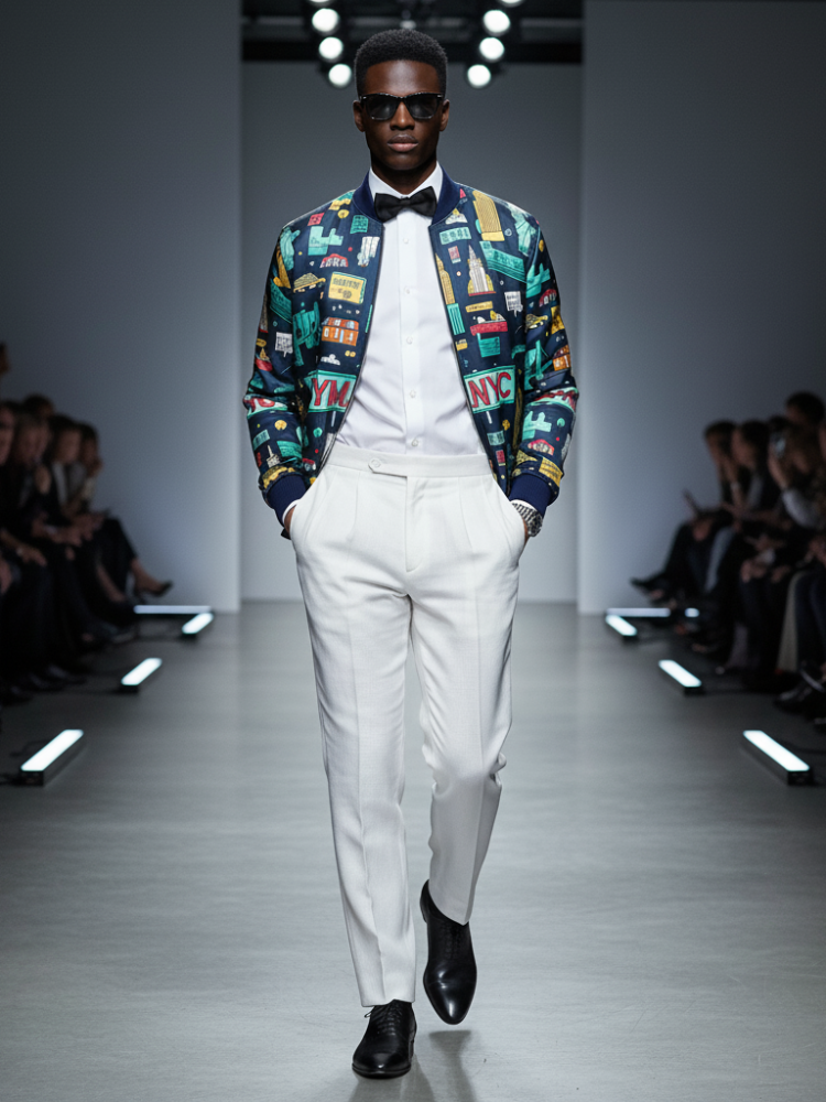  Men's WALL STREET Bomber Jacket BYMANYC ® New York  NYC Wholesale Boutique Inventory - No MOQ & Ready to Ship