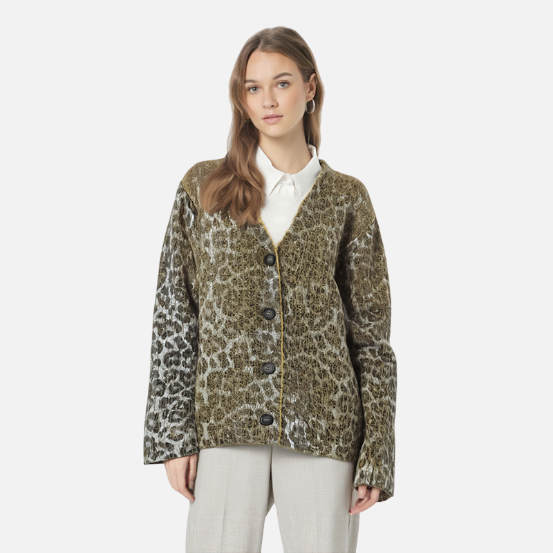 Metallic Animal Knit Sweater, Midtown | Women - BYMANYC ® New York - BYMANYC ® New York  