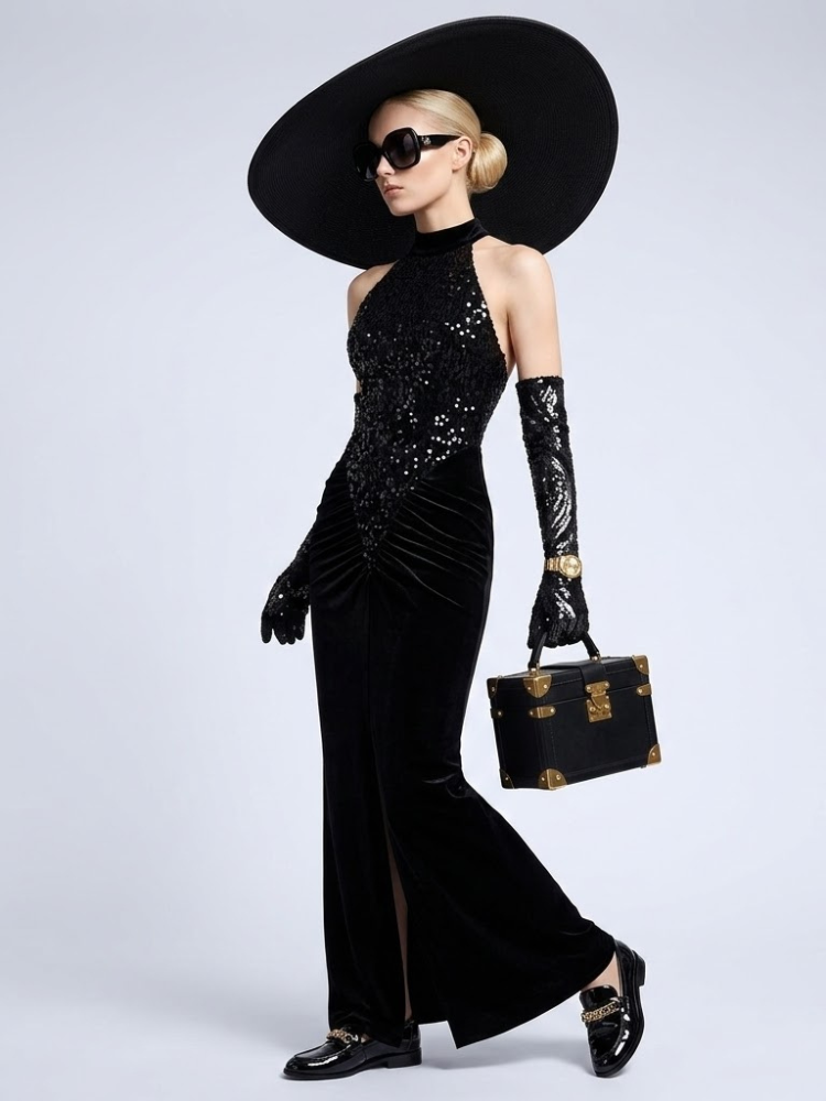 MADISON Women's Black Gown Prêt-à-Porter BYMANYC ® New York