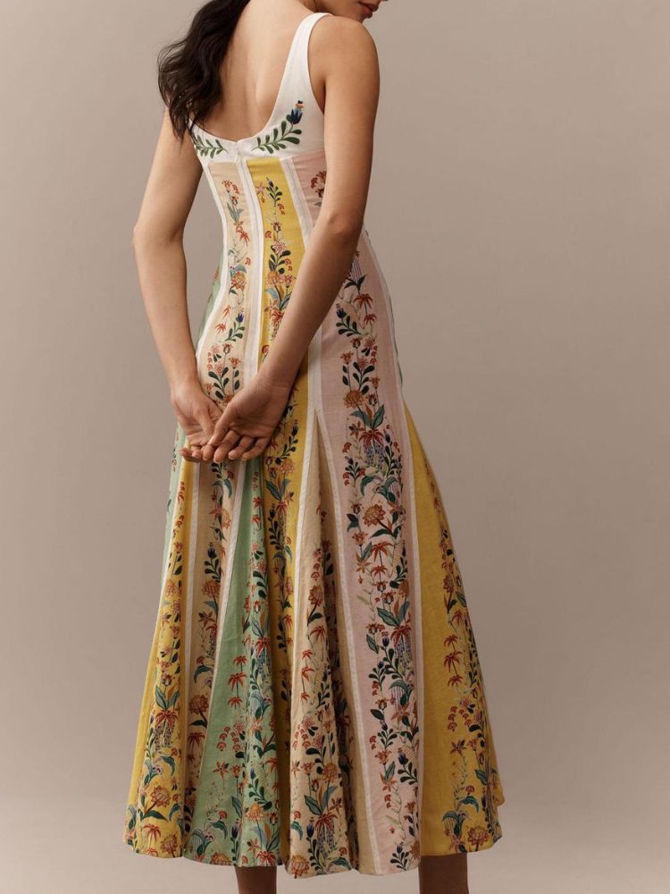 Strapless Floral Dress, The Hamptons | Women - BYMANYC ® New York