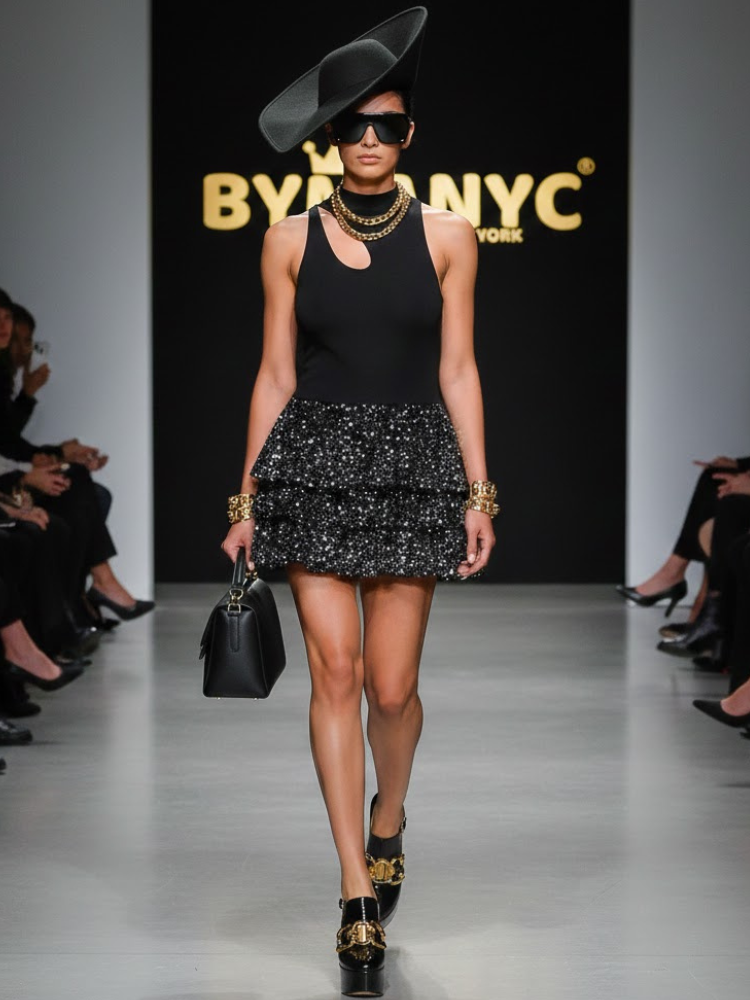 Midnight Sequin Flare • ECLIPSE New Collection BYMANYC ® New York  NYC Wholesale Boutique Inventory - No MOQ & Ready to Ship