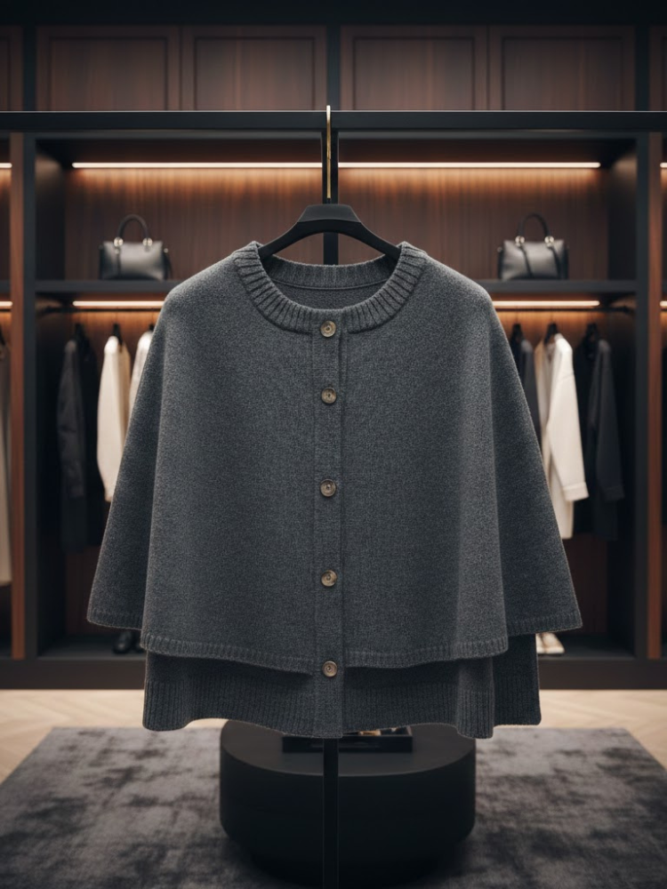  Modular Knit Cape-Jacket • MADISON New Collection BYMANYC ® New York  NYC Wholesale Boutique Inventory - No MOQ & Ready to Ship
